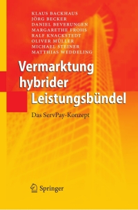 Imagen de portada: Vermarktung hybrider Leistungsbündel 9783642128295