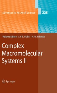 Cover image: Complex Macromolecular Systems II 1st edition 9783642129117