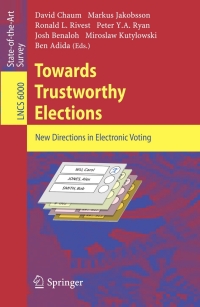 Cover image: Towards Trustworthy Elections 1st edition 9783642129797