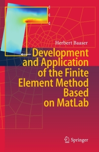 Titelbild: Development and Application of the Finite Element Method based on MatLab 9783642131523
