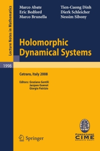 صورة الغلاف: Holomorphic Dynamical Systems 9783642131707