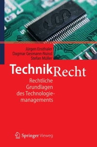 Imagen de portada: Technikrecht 9783642131875