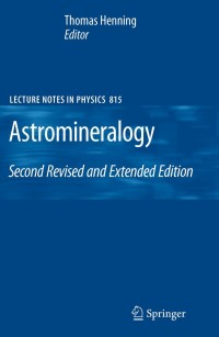 Cover image: Astromineralogy 2nd edition 9783642132582