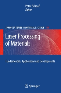 صورة الغلاف: Laser Processing of Materials 1st edition 9783642132803