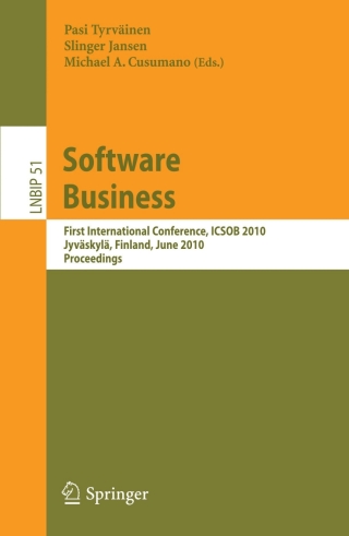 Imagen de portada: Software Business 1st edition 9783642136320