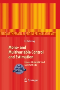 Titelbild: Mono- and Multivariable Control and Estimation 9783642137334