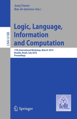 صورة الغلاف: Logic, Language, Information and Computation 1st edition 9783642138232