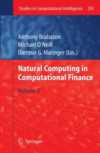 Titelbild: Natural Computing in Computational Finance 1st edition 9783642139499