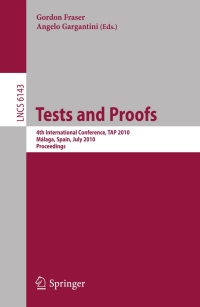Imagen de portada: Tests and Proofs 1st edition 9783642139765
