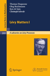 Cover image: Lévy Matters I 9783642140068