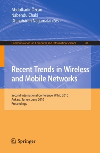 Imagen de portada: Recent Trends in Wireless and Mobile Networks 1st edition 9783642141706
