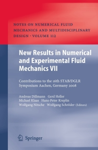 Imagen de portada: New Results in Numerical and Experimental Fluid Mechanics VII 1st edition 9783642142420