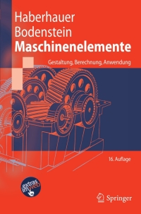 Cover image: Maschinenelemente 16th edition 9783642142895