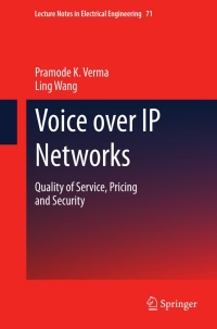 表紙画像: Voice over IP Networks 9783642143298