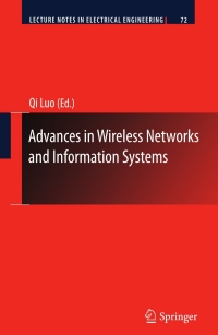 Immagine di copertina: Advances in Wireless Networks and Information Systems 9783642143496