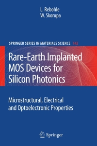 Cover image: Rare-Earth Implanted MOS Devices for Silicon Photonics 9783642144462