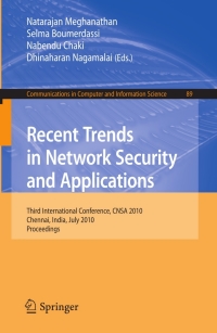 Imagen de portada: Recent Trends in Network Security and Applications 1st edition 9783642144776
