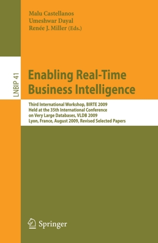 Imagen de portada: Enabling Real-Time Business Intelligence 1st edition 9783642145582