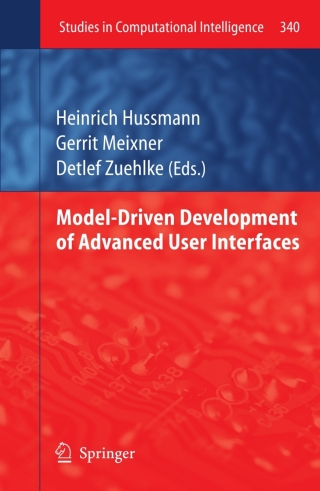 Cover image: Model-Driven Development of Advanced User Interfaces 1st edition 9783642145612