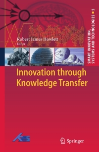 Cover image: Innovation through Knowledge Transfer 9783642145933