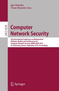 Titelbild: Computer Network Security 1st edition 9783642147050