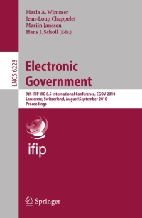 Cover image: Electronic Government 1st edition 9783642147982