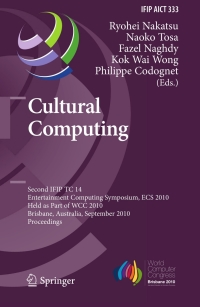 Imagen de portada: Cultural Computing 1st edition 9783642152139