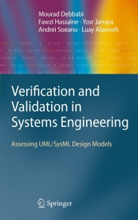 Cover image: Verification and Validation in Systems Engineering 9783642152276