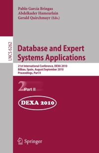 Cover image: Database and Expert Systems Applications 1st edition 9783642152504