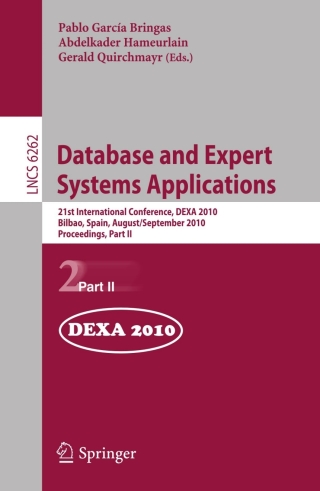 Imagen de portada: Database and Expert Systems Applications 1st edition 9783642152504