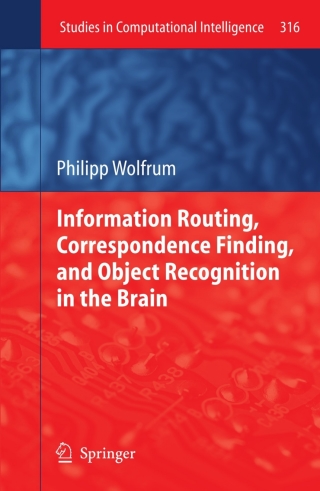Imagen de portada: Information Routing, Correspondence Finding, and Object Recognition in the Brain 9783642152535