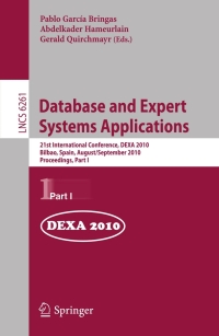 Immagine di copertina: Database and Expert Systems Applications 1st edition 9783642153631