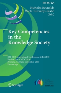 Cover image: Key Competencies in the Knowledge Society 1st edition 9783642153778