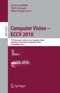 Cover image: Computer Vision -- ECCV 2010 10th edition 9783642155482