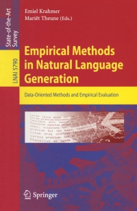 Titelbild: Empirical Methods in Natural Language Generation 1st edition 9783642155727