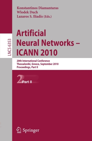 Imagen de portada: Artificial Neural Networks - ICANN 2010 1st edition 9783642158216