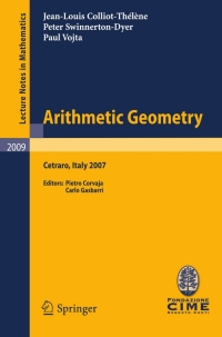 Titelbild: Arithmetic Geometry 9783642159442