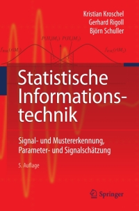Cover image: Statistische Informationstechnik 5th edition 9783642159534