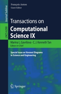 Cover image: Transactions on Computational Science IX 1st edition 9783642160066