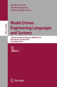 Cover image: Model Driven Engineering Languages and Systems 1st edition 9783642161445