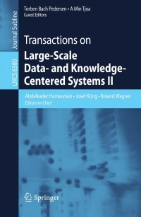 Imagen de portada: Transactions on Large-Scale Data- and Knowledge-Centered Systems II 1st edition 9783642161742