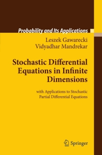 Imagen de portada: Stochastic Differential Equations in Infinite Dimensions 9783642161933