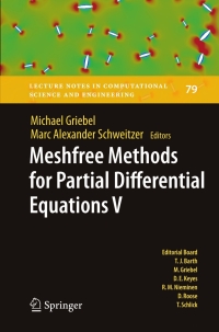 صورة الغلاف: Meshfree Methods for Partial Differential Equations V 1st edition 9783642162282
