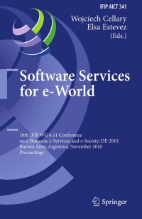 صورة الغلاف: Software Services for e-World 1st edition 9783642162824