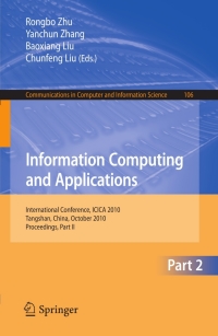 Imagen de portada: Information Computing and Applications, Part II 1st edition 9783642163388