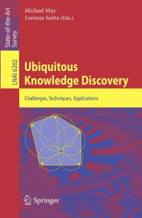 صورة الغلاف: Ubiquitous Knowledge Discovery 1st edition 9783642163913