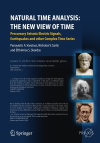 Immagine di copertina: Natural Time Analysis: The New View of Time 9783642164484