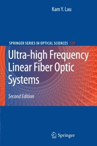 Cover image: Ultra-high Frequency Linear Fiber Optic Systems 2nd edition 9783642268212