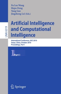 Omslagafbeelding: Artificial Intelligence and Computational Intelligence 1st edition 9783642165290