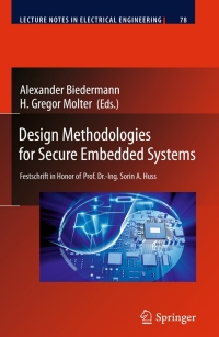 Titelbild: Design Methodologies for Secure Embedded Systems 9783642167669